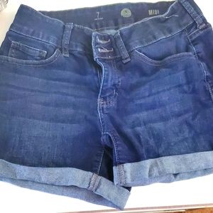 Ladies Midi Denim Jeans Shorts sz 7